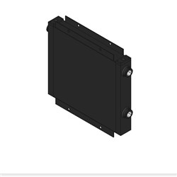 COOLING ELEMENT Aluminium VC6X replacement 20 Bar 1" BSPP 432 x 463 x 65mm