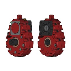 T33 PTO Drive 1:3.31 Ratio 6T 1 3/8" Straight Female Inpu SAE A Mount 11T 3/4" 16/32