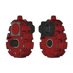 T33 PTO Drive 1:3.31 Ratio 6T 1 3/8" Straight Female Inpu SAE B Mount 15T 1" 16/32