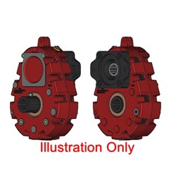 T33 PTO Drive 1:3.31 Ratio 6T 1 3/8" Straight Female Inpu SAE C Mount 14T 1 1/4" 12/24