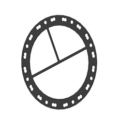 GASKET ECM1700 & C1700 Series 4 Pass In/Out Modify for 1 and 2 Pass