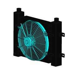 AIR COOLED Heat Exchanger DFM DFM12 12V DC Fan 1 1/4" BSPP