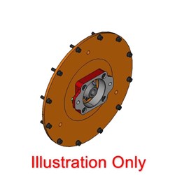 FLEXILOCK Drive Kit 101 Series SAE 5 Engine 7.5 Flywheel SAE B Mount 1" Bore 1/4" Key
