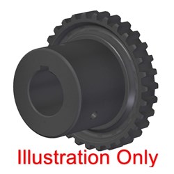 Flexible Coupling 127 Series 45mm bore 14mm Key Round Bore Hub