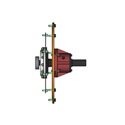 LIVE PTO Shaft  127 series SAE 3 Engine 11 1/2 Flywheel 52kw 2600 RPM