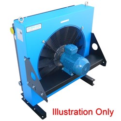 AIR COOLED Heat Exchanger DC DC32S 415V 3Phase 50Hz 4Pole 630mm Fan Vertical Port