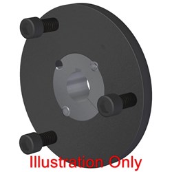 DG50 Flange Kit 2" Bore 1/2" Key