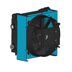 AIR COOLED Heat Exchanger VC VCL4X ORBIT Hyd Motor 12.9cc Rear Port & Bypass 50-60c 4Bar