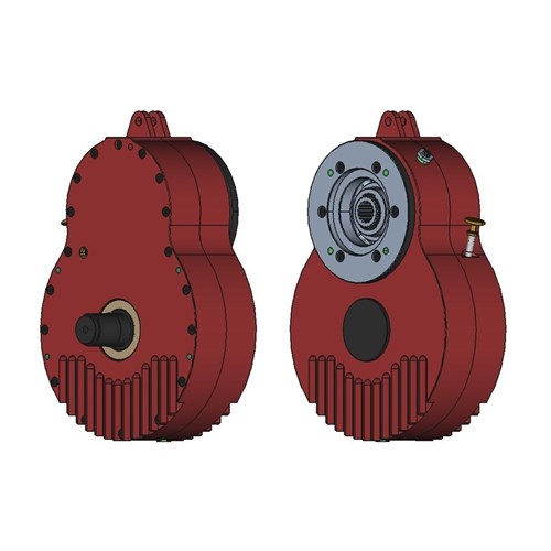 T55i PTO Drive 2.03:1 Ratio 23T 48X44 DIN 5482 Male Input SAE C Mount 14T 1 1/4