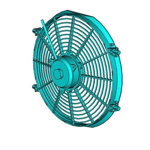 DC Electric Fan Sucker 12V DC 365mm (14