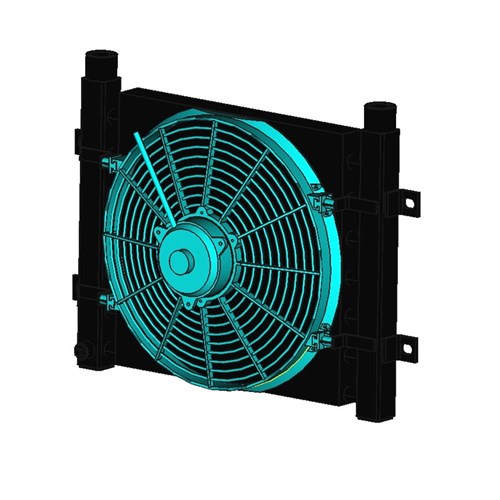 AIR COOLED Heat Exchanger DFM DFM11 12V DC Fan 1