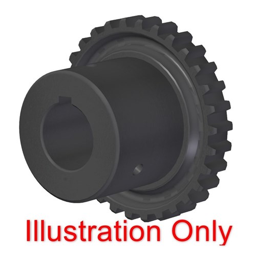 Flexible Coupling 101 Series 32mm bore 10mm key Round Bore Hub