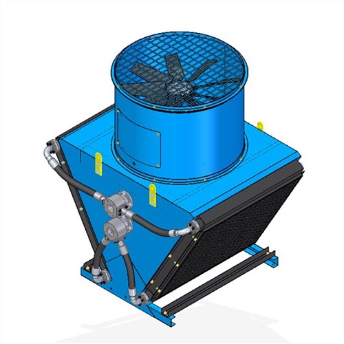 AIR COOLED Heat Exchanger DC DC70G 415V 3Phase 50Hz 6Pole 990mm Fan
