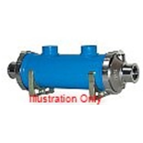 SHELL and TUBE WM150 Series Marine 2 Pass Shell 80 l/min Tube  80 l/min Straight Cap